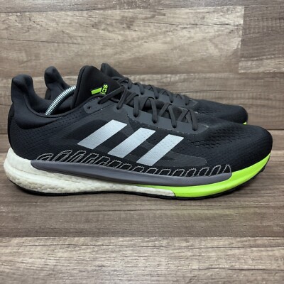 Adidas Solarglide Black Mens US Size 11.5 EUR 46 FV7254 Running Shoes