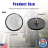 Dickno 2 PCS M6 x 1.0 Motorcycle Reflectors, Plastic Screw Mount Reflective Warning Reflector, Universal Motorbike Rear Safety Reflectors for Motorcycle, Bicycle, Scooter (Round White)