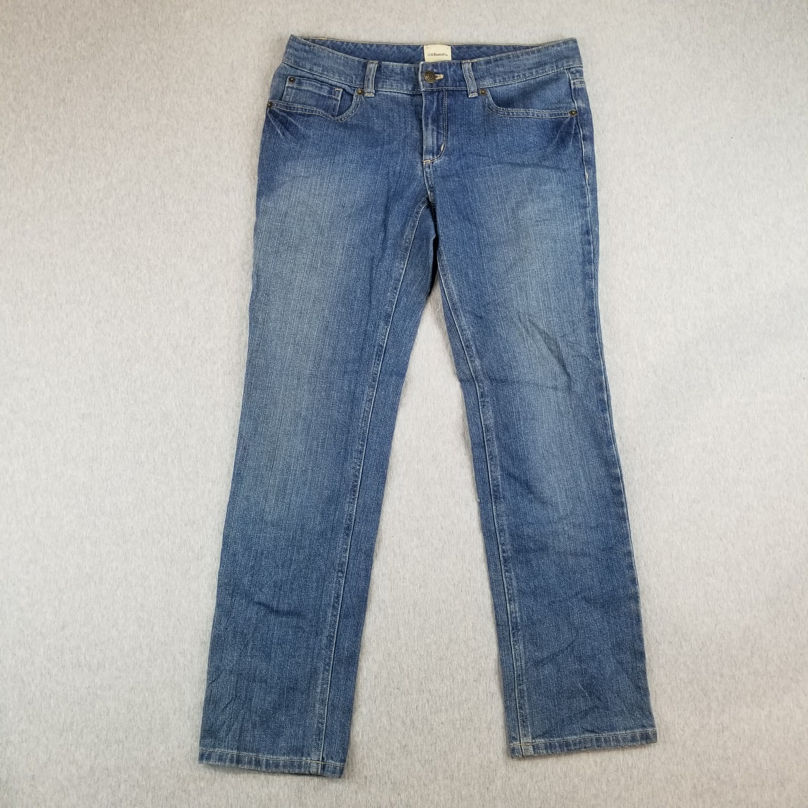 G.H. Bass & Co. Jeans Women's Sz 6 Blue Wash Straight Fit Normcore Classic