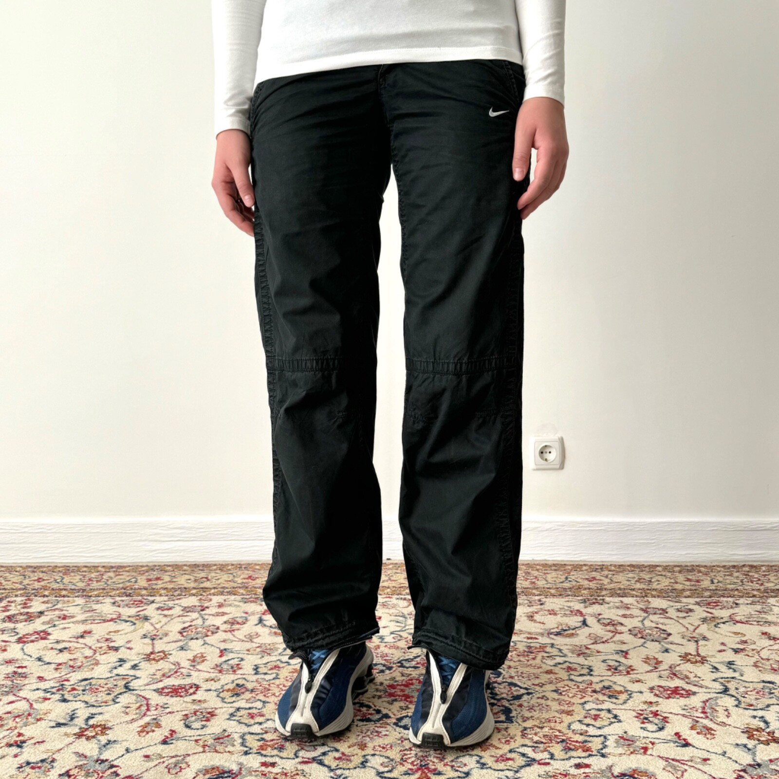 ウェア 00s Nike cropped design pants y2k BLK s-l400.jpg