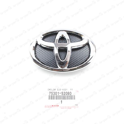 New Genuine Toyota 2007-2012 Yaris Sedan Front Grille Emblem 75301-52080