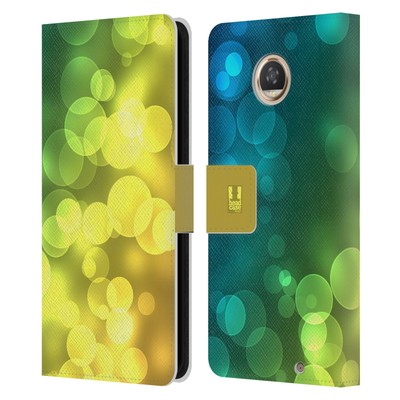 HEAD CASE DESIGNS BOKEH PATTERNS LEATHER BOOK WALLET CASE FOR MOTOROLA PHONES
