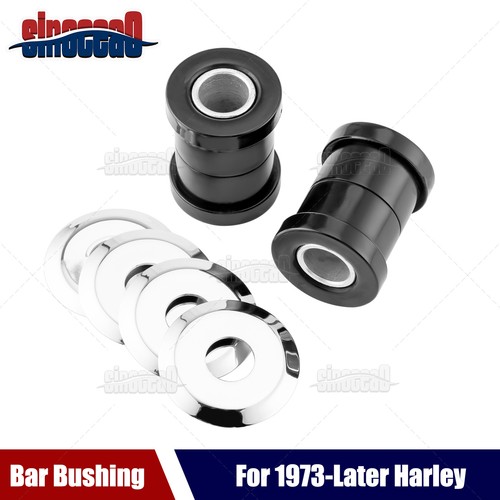 Black Polyurethane Handlebar Riser Bushings for Harley-Davidson 1973-UP Big Twin