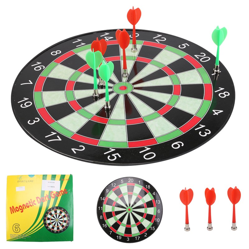 NEW! 15" Kids Toy Play Dart Board Dartboard with 6 Darts Kids