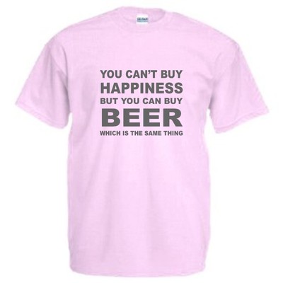 Happiness Beer T-Shirt, Drinking TShirt, Funny T Shirt, Funny Alcohol T Shirt