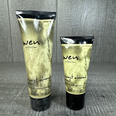 LOT WEN by Chaz Dean SWEET ALMOND MINT Anti-Frizz Styling Creme 6 oz NEW SEALED