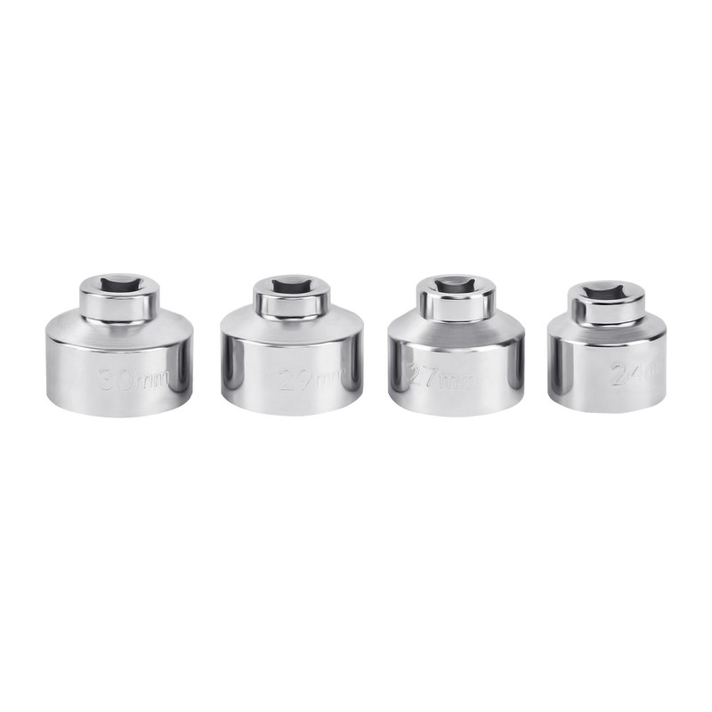 7 PCs SET OIL FILTER CARTRIDGE SOCKET SET METRIC 24 27 29 30 32 36 38mm