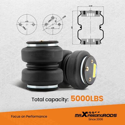 Air Spring Suspension Bags Leveling Kit Rear For Ford F-150 4WD 2015-2019 2020