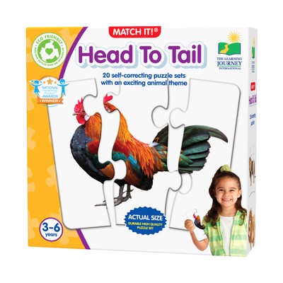New - The Learning Journey Match It! - Head to Tail - Ages 3-6 | 1+ players