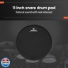 Practice Drum Pad, Drum Practice Pad, Silent Practice Pad for Drumming with Different Playing Surface with 1 Pairs Drum Sticks (Style 2)