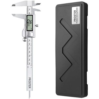 Proster 150mm 6inch Digital Vernier Caliper Stainless Steel Electronic Calipe...