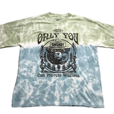 Free People Boho Desert Smokey The Bear Prevent Forest Fires Dye Shirt Men s OS