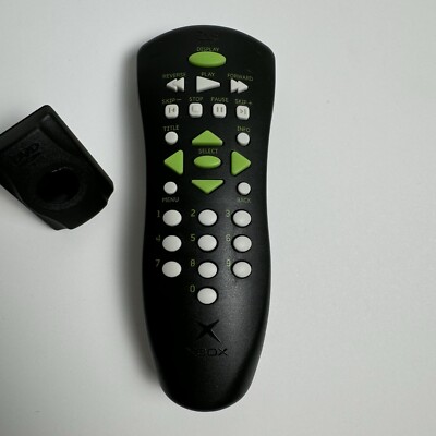 Original Microsoft XBOX DVD Movie Playback Kit Remote Control & Receiver Sensor