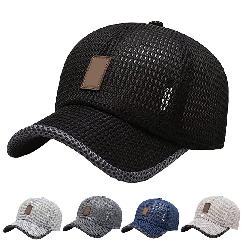 Men Women Mesh Breathable Baseball Cap Sports Sun Protection Trucker Sun Hat