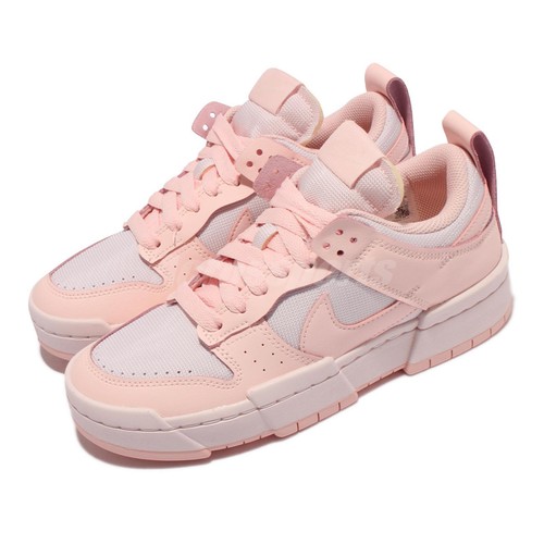 

Nike Wmns Dunk Low Disrupt Light Мягкий розовый бледно-коралловый женский повседневный CK6654-602, Wmns Dunk Low Disrupt