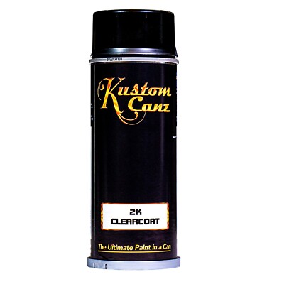 Kustom Canz 2K CLEAR Coat 12 oz AEROSOL CAN Custom Paint, Motorcycle Auto paint