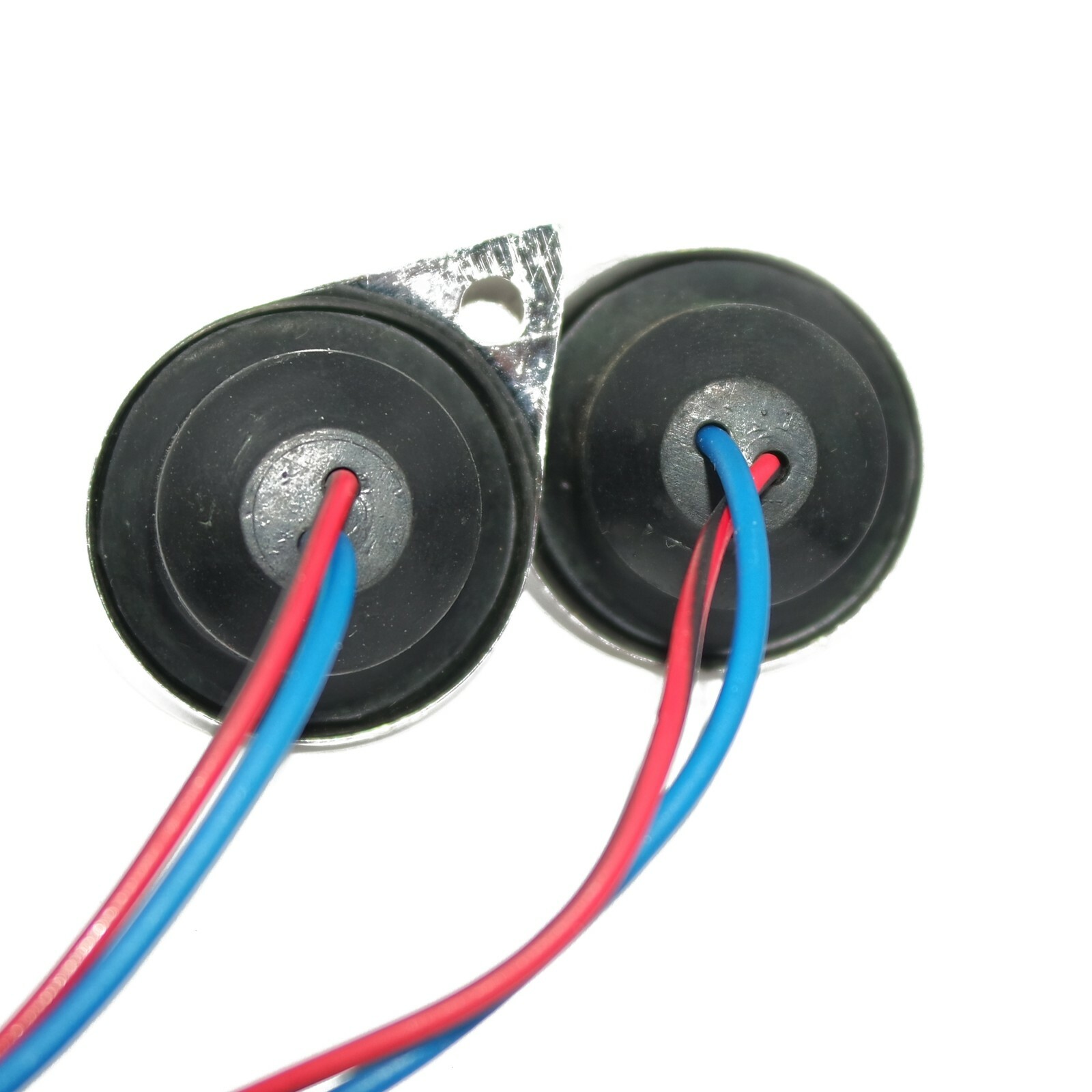 Fits Royal Enfield Classic Electra White LED Light Pilot Lamp Set+Chrome Rim  