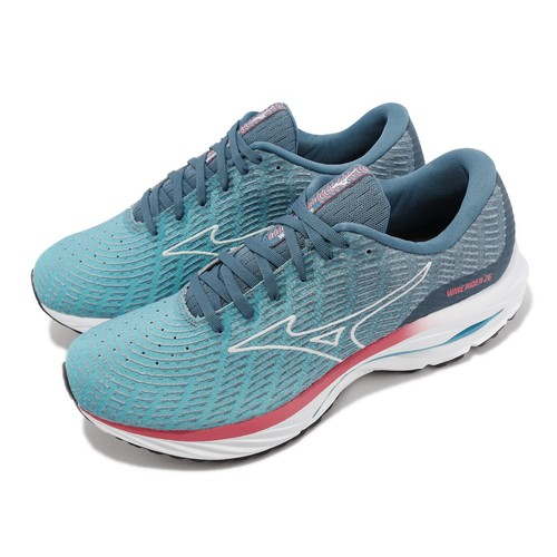 

Mizuno Wave Rider 26 SSW Super Wide Blue White Men Running Sports J1GC2276-51, Синий, Wave Rider 26 Ssw Super Wide