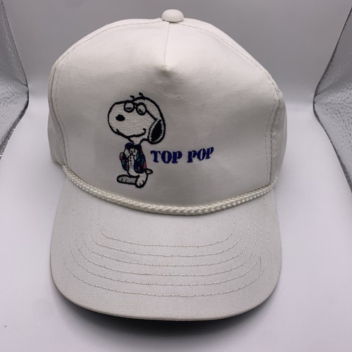 Peanuts Snoopy Top Pop 1958 (VINTAGE) baseball Hat -MADE IN