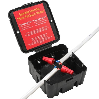 Open Splice Junction Box (Single), -Piece Junction Box Splice Box. Repair Ope...