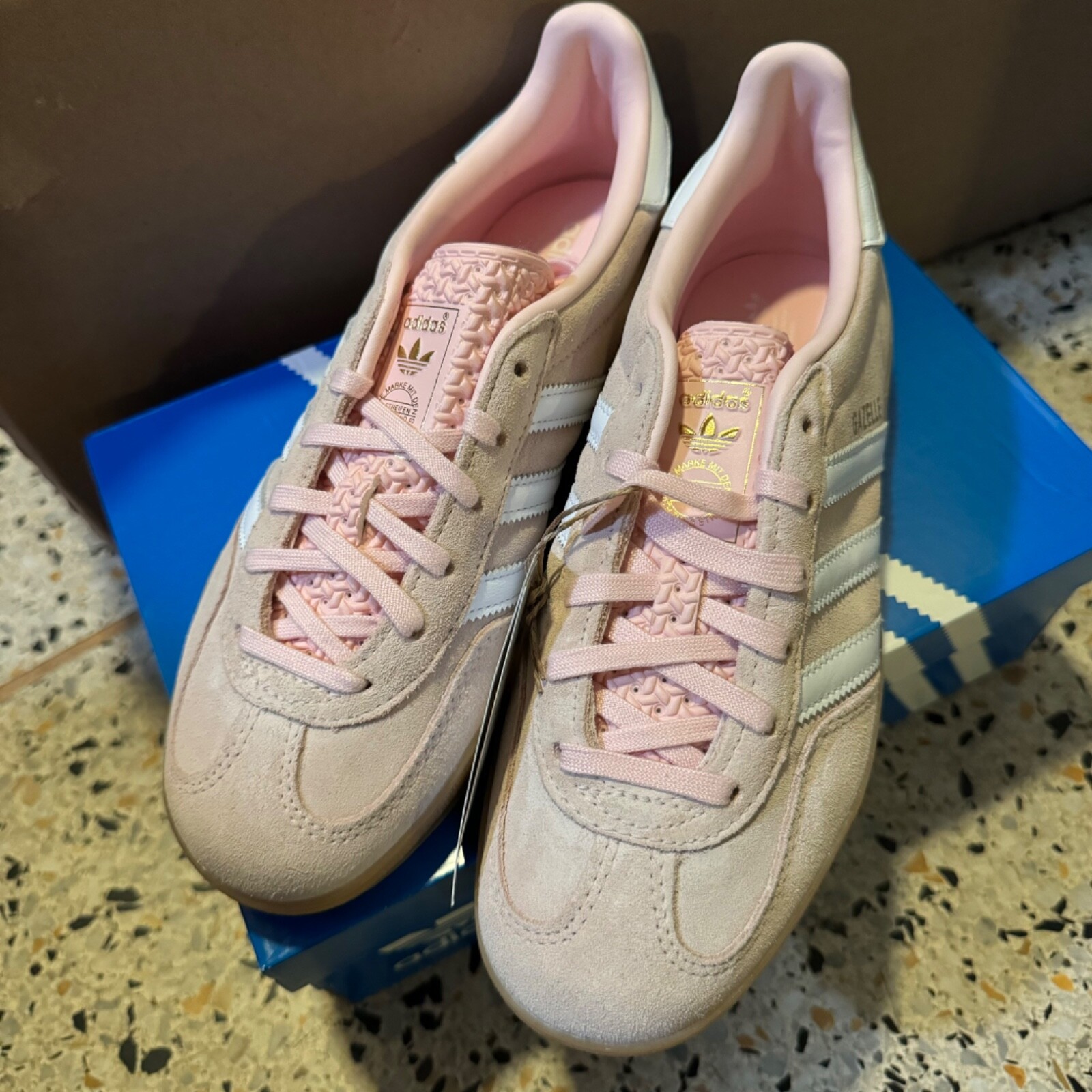 Pre-owned Adidas Originals Adidas Gazelle Indoor ‘sandy Pink Gum'size Women Size 5.5-11 Ih5484