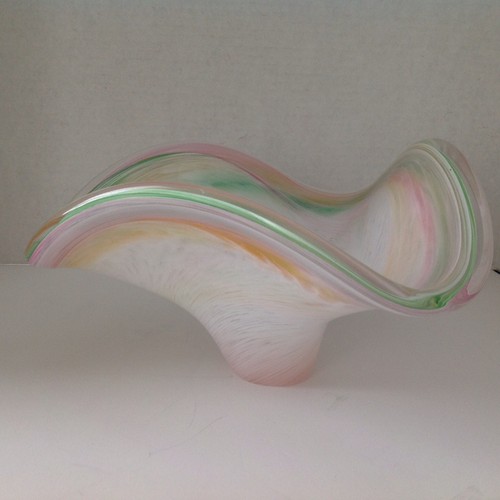 Murano Free Form Design Bowl Made in Italy with Original Murano Label