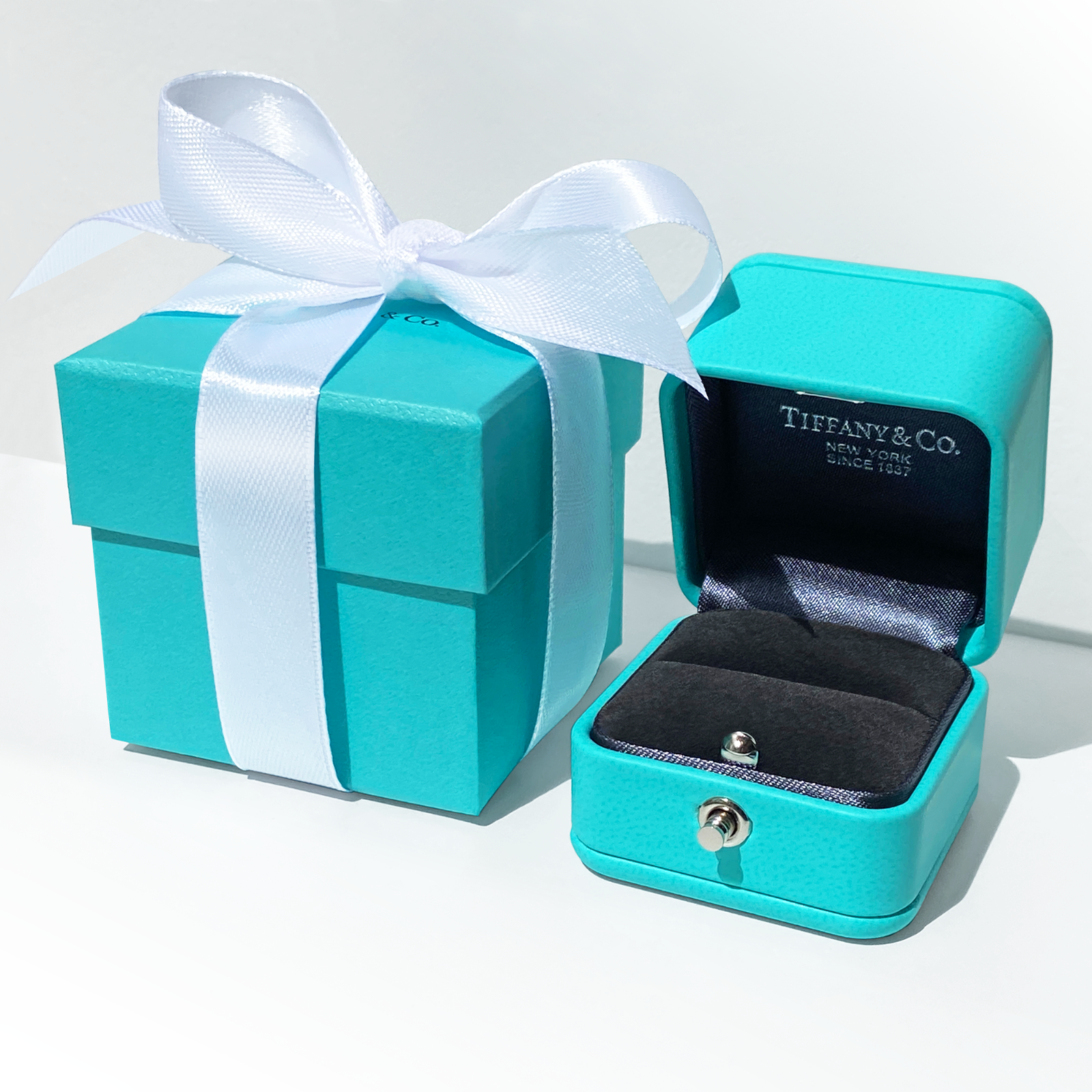 NEW Authentic Tiffany & Co Engagement Ring Box + Outer Box + NEW Authentic Tiffany & Co Engagement Ring Box + Outer Box +