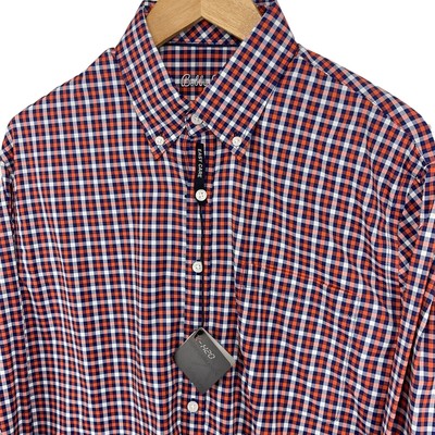 Bobby Jones X-H2O Long Sleeve Performance Shirt Mens Medium Orange Sedona NWT