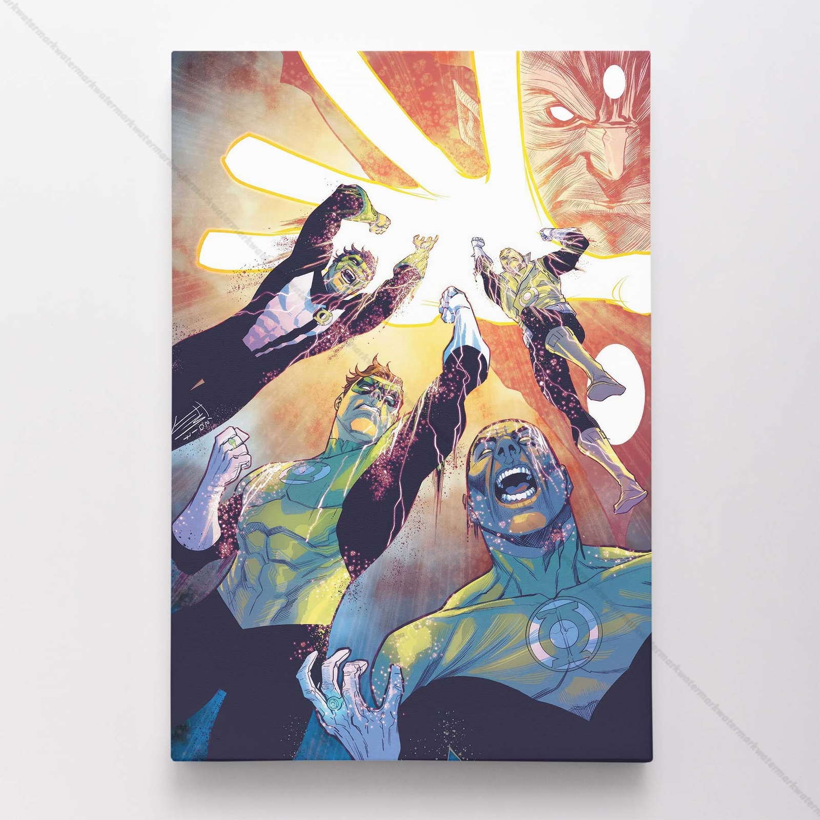 Green Latern Poster Canvas DC Comic Book Cover Art Print #51219
