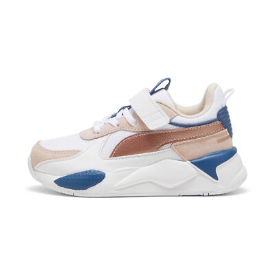 PUMA Little Kids Girls RS-X Metallic Alternative Closure+ Sneakers Kids White