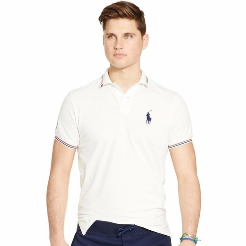 

Мужское поло Ralph Lauren White Team США на Олимпийских играх 2016 по регби-поло, Белый