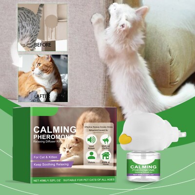 Cat Pheromone Calming Diffuser,Effectively Relieves Anxiety Stress Soothing,45ML