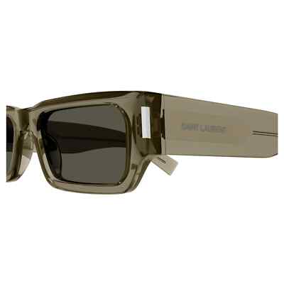 Pre-owned Saint Laurent Yves  Sl-660-f-003 Brown Sunglasses In Gray