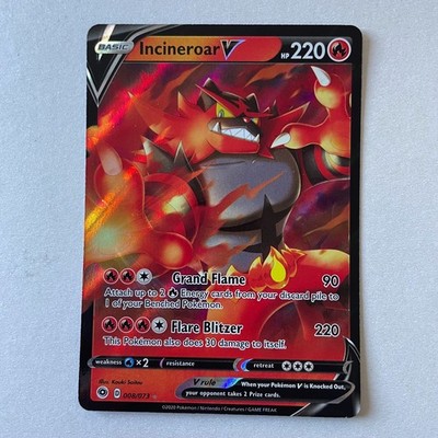 Pokémon Champion's Path #008/073 Incineroar V Full Art Foil Ultra Rare
