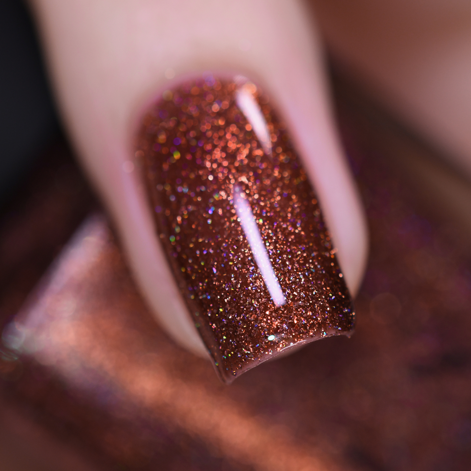 ILNP Misery - Fiery Burnt Orange Holographic Nail Polish