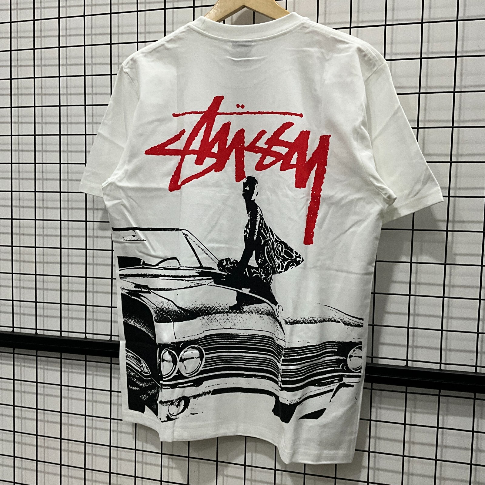 BRAND NEW STUSSY BEAT CRAZY TEE WHITE - M | eBay