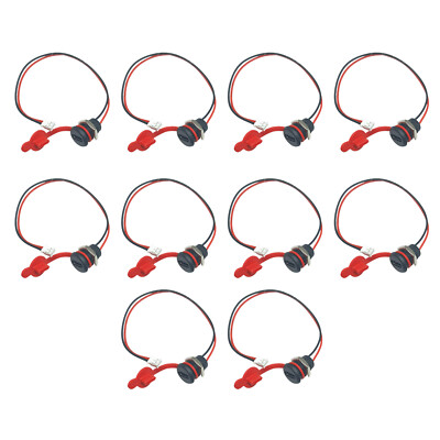 10PCS USB Connector 2Pin Type-C Female Waterproof Current Fast Charger Jack Port