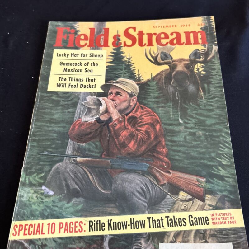 Vintage Field & Stream Magazine September, 1958