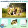 10 Pcs 10''x12'' Aluminum Sublimation Metal Photo Blanks, Metal Sublimation Blank Sign 0.45mm Thick Photo Sign Blank