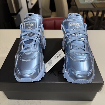 Reebok Classic Leather Cardi B Women’s Size 6 Running Shoes Blue Sneakers