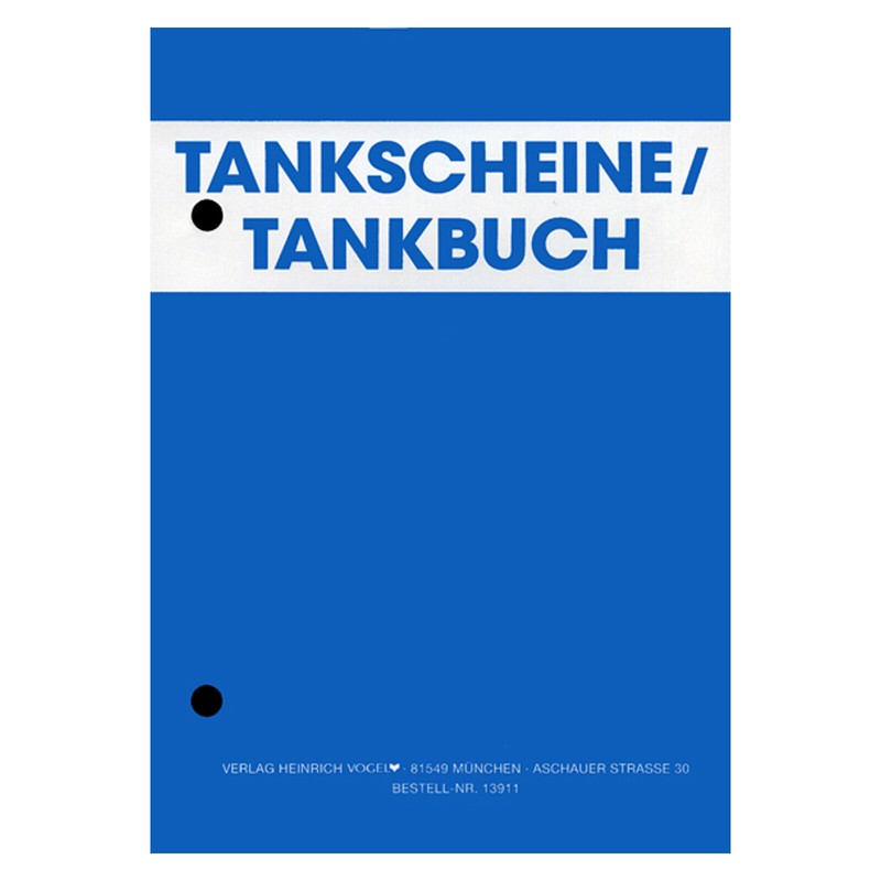 Tankschein-Block Din A6 Tankbuch Kontrollbuch Treibstoff Nachweis