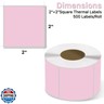 TuSamper Square Thermal Label Stickers, 2