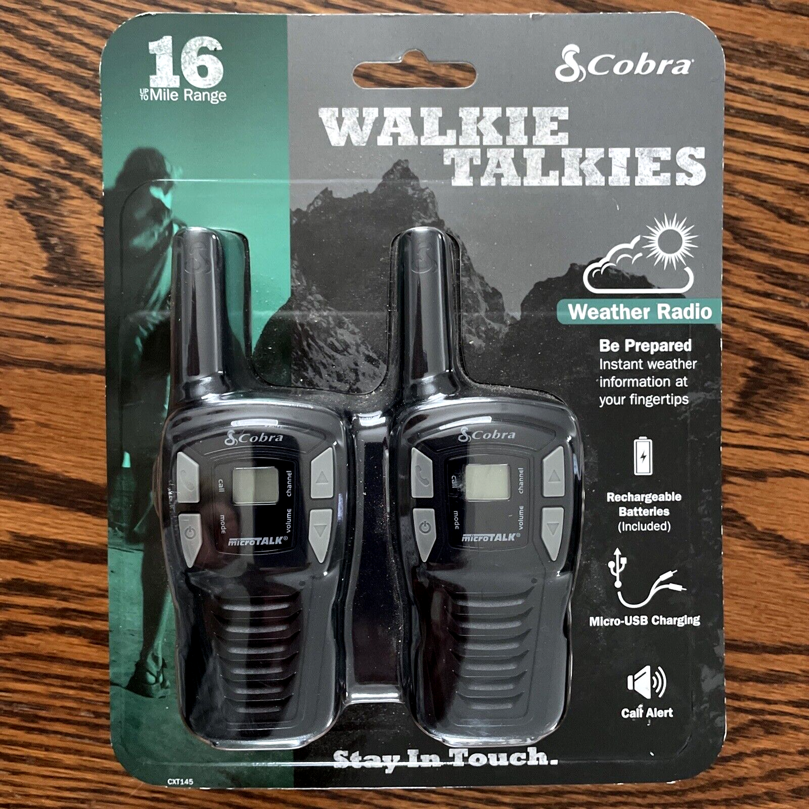 16 Mile Range, 22 Channels, Rechargeable Radios New!