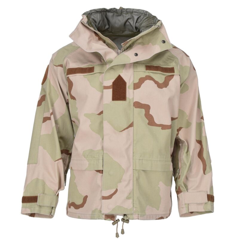 Original Hungarian Army rain jacket combat camouflage desert waterproof hooded