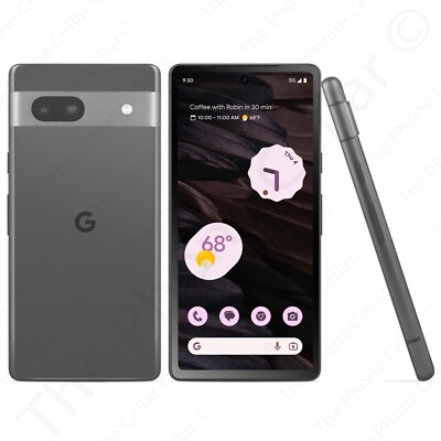 Unlocked Google Pixel 7a GA03694US 6.1  FHD+ 128GB 64MP NFC 5G Dual SIM Charcoal