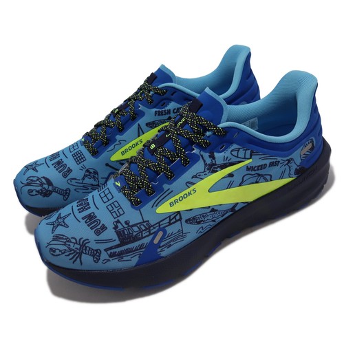 

Мужские кроссовки Brooks Launch 9 Легкие синие желтые кроссовки 1103861D-458, Синий, Launch 9
