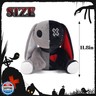 Qleewei Goth Bunny Plush Rabbit Stuffed Animal Horror Plushies Easter Creepy Spooky Bunny Stuffed Animal Crazy Rabbit Plushie Toy