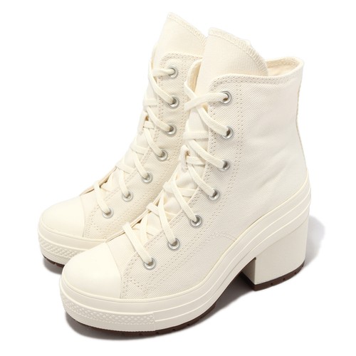 

Converse Chuck 70 De Luxe Heel Egret Мужские туфли унисекс на высоком каблуке на платформе A05348C, Бежевый, Chuck 70 De Luxe Heel