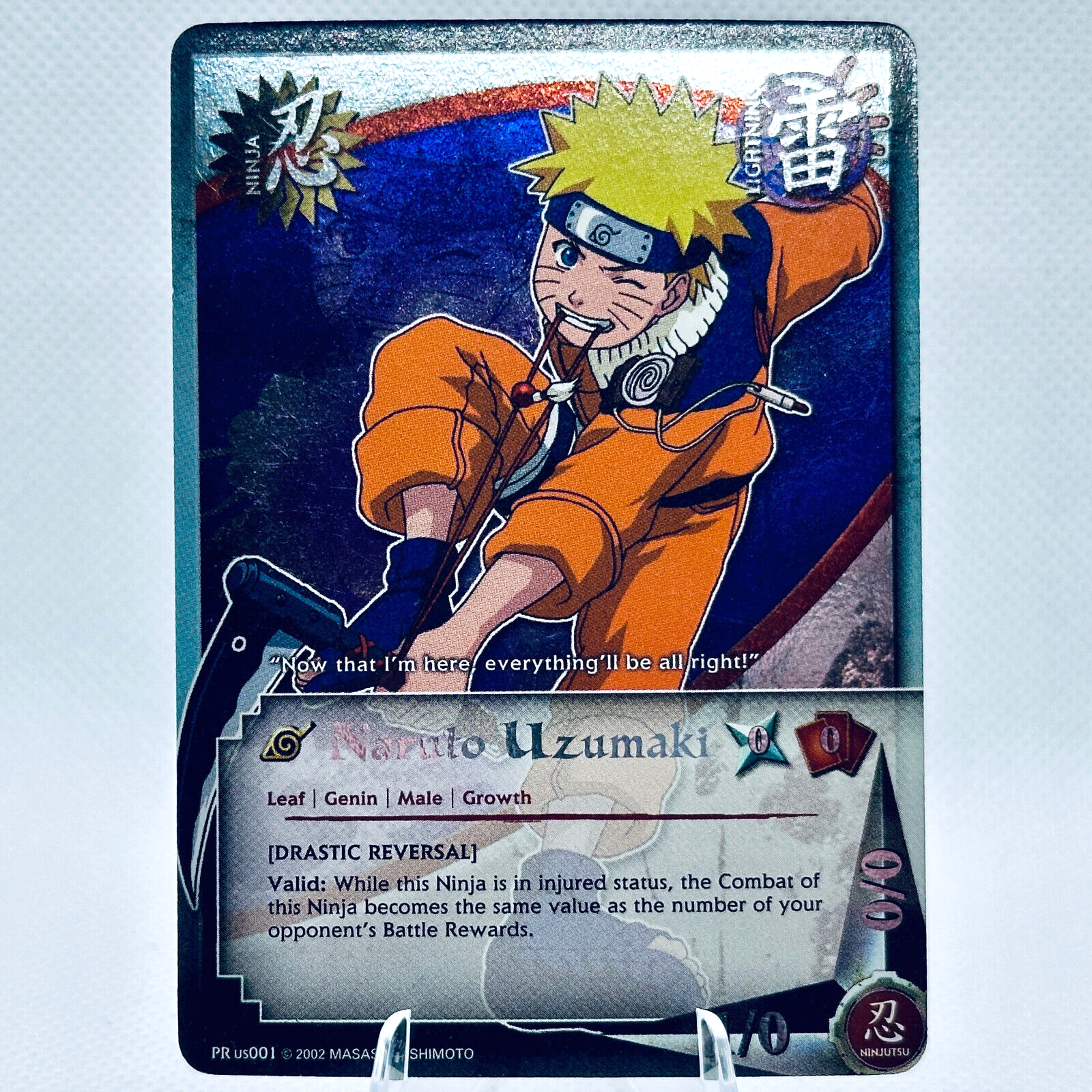 Naruto CCG Naruto Uzumaki Foil Card PR 001 2002 | eBay