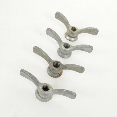 PASHLEY GUVNOR GRIPFAST VINTAGE BIKE BICYCLE HUB WING NUTS ENGLAND NOS 3//8-26